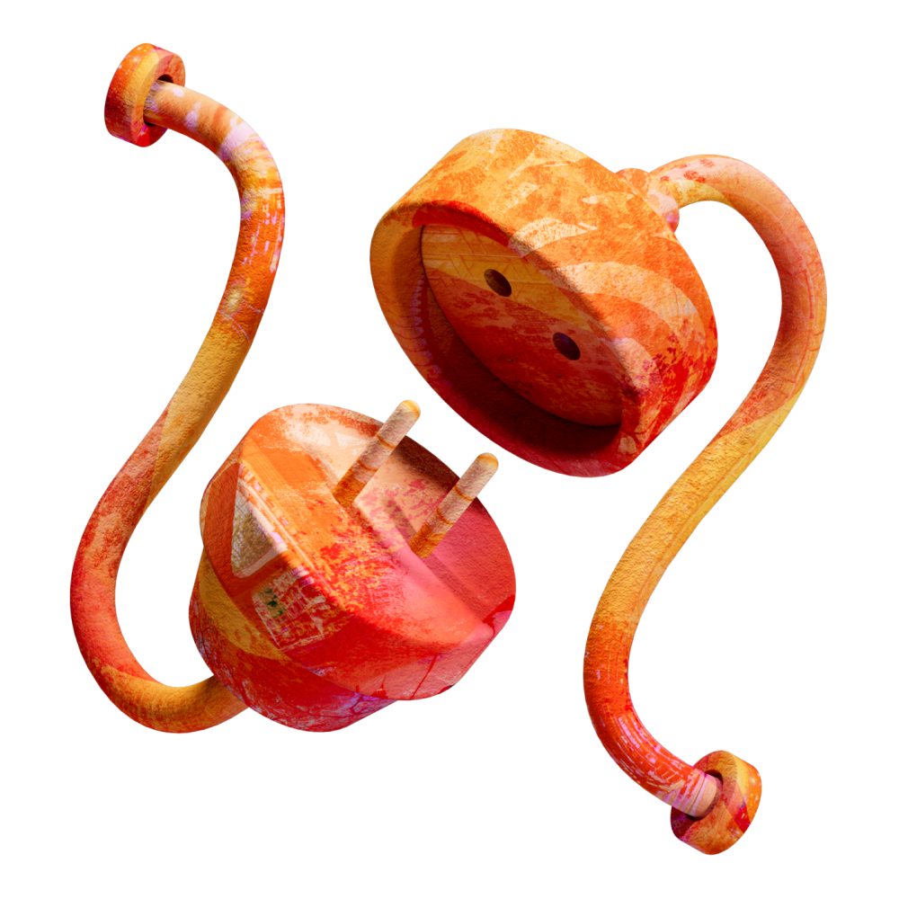 3D plugs illustration